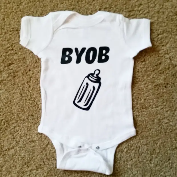 BYOB/Забавный детский комбинезон с принтом бутылки; хлопковый комбинезон с короткими рукавами для новорожденных мальчиков и девочек; комбинезон; комплект одежды
