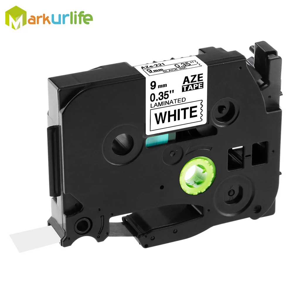 Markurlife 1 шт. 9 мм TZ лента флейта TZe221 TZ221 TZe 221 черно белая для Brother P touch производитель