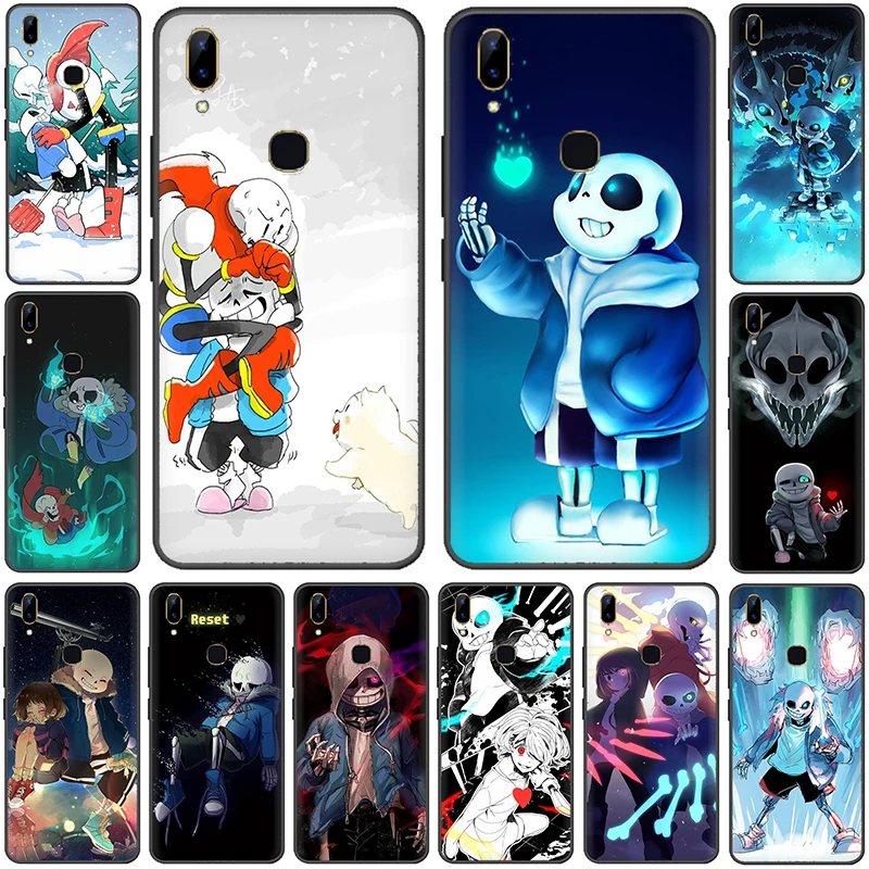 Undertale Papyrus Sans Doggo Silicone phone case for VIVO V15 V11 Pro V9 V7 V5 Y17 Y55s Y69 Y71 Y81s Y91C Y93 Y66 X9s | Мобильные