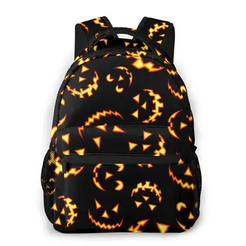 

2020 OLN Travel Backpacks Halloween Horror Faces Girl Backpack For Women Large Capacity School Bag For Teenage
