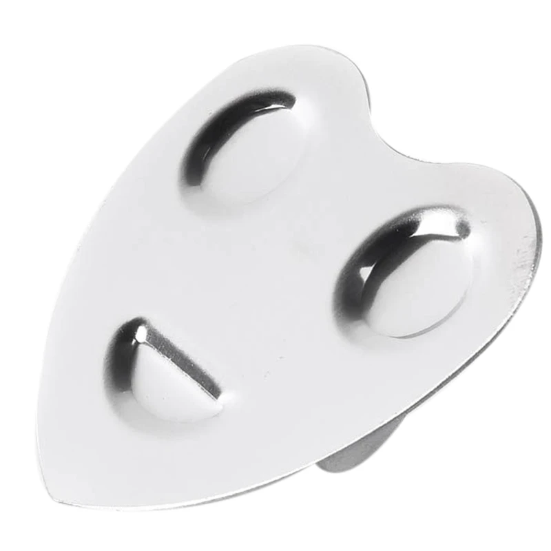 Mini Finger Nail Art Mixing Ring Palette Adjustable Stainless Steel Gel Makeup Foundation Manicure Tool