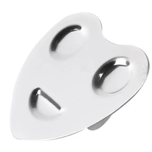 Mini Finger Nail Art Mixing Ring Palette Adjustable Stainless Steel Gel Makeup Foundation Manicure Tool