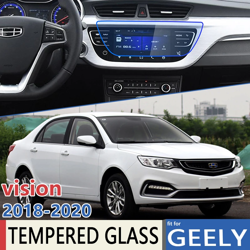 for Geely vision S1 FC3 2018 2019 2020 Navigation Ultra-Thin Film Perfect Fit Full Screen Protector Tempered Glass Accessories | Автомобили