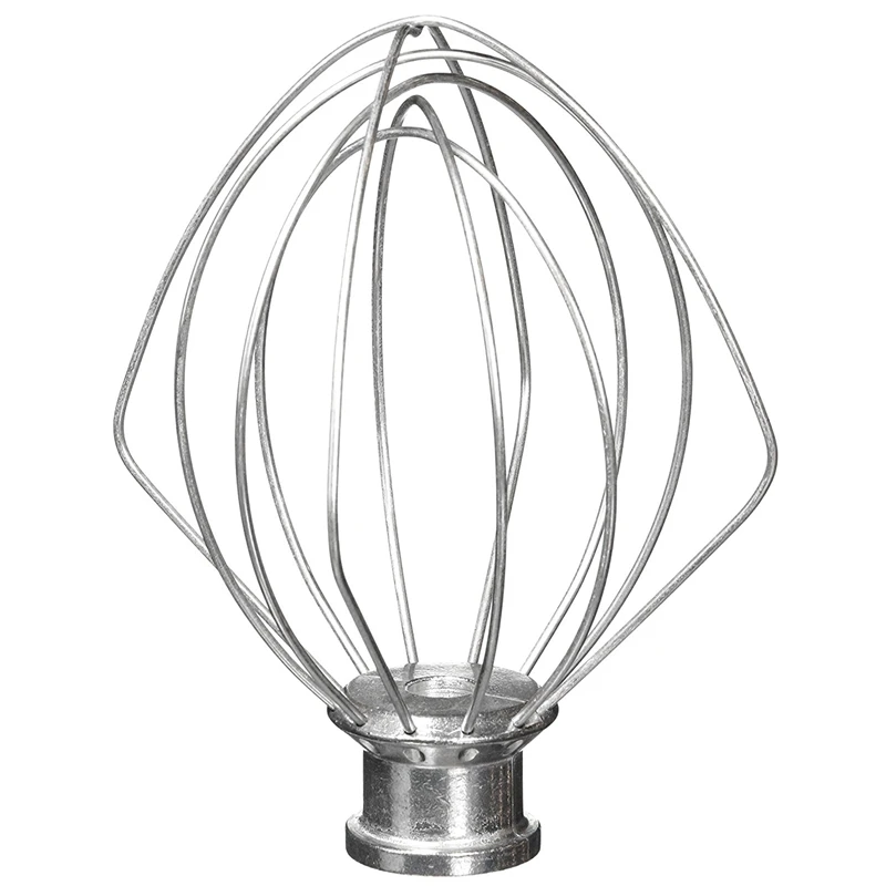 

6-Line Whip Attachment for Kitchen Electric Mixer Head Vertical Mixer Replacement K45WW, Stainless Steel, Egg Heavy Cream Blende