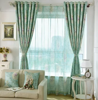 

European Simple Modern Pattern Shading Curtains for Living Dining Room Bedroom.