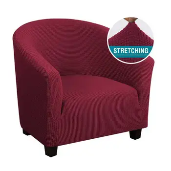 

Sofa Protector Living Room Jacquard Non Slip Chair Cover Home Decor Club Armchair Couch Solid Super Stretch Polyester Slipcover