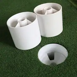 Для гольфа отверстия чашки положить клюшки Двор Сад Training для применения на приусадебном участке установка шеста зазубрин учебные пособия