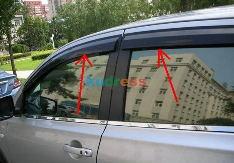Для Nissan Qashqai Dualis J10 2007-2013 автомобильный козырек для окон, двери, дождя, солнцезащитный экран, Боковое покрытие для окон, отделка авто, внешние аксессуары
