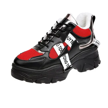 

2019 new old shoes female Korean version of ulzzang plus velvet Harajuku wild net red sponge cake thick ins casual shoes-1
