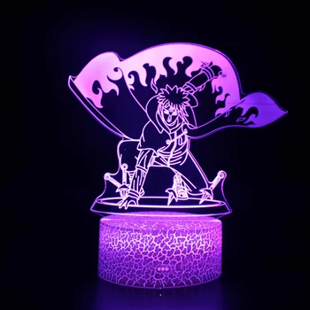 

USB battery Naruto 3D LAMP RGB Night light 7 colors festival birthday For children gift table lamp led Vision Decorative lights