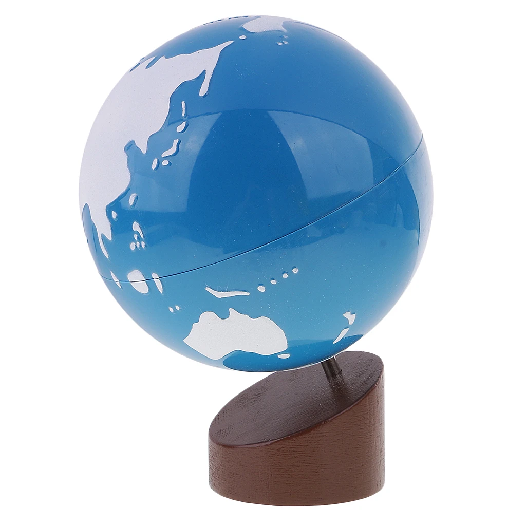 Montessori Gergraphy Material - Globe of Land & Water for Kids Early Learning Toys Gift