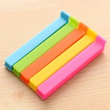 10 шт. shousehould для хранения пищевых продуктов, закусок, герметичный мешок, зажимы, зажим для пищевых пакетов, зажимы для кухонных пищевых продуктов, Упаковочная посылка CloseClip