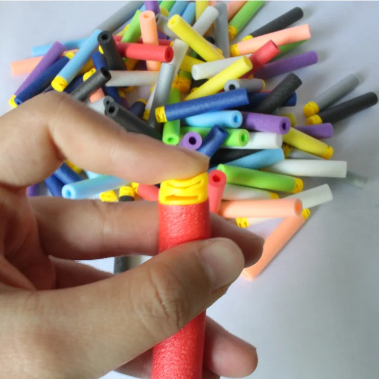 

100PCS Z Head Toy Gun Bullets for Nerf Series Blasters Bullets Soft 7.2cm Refill Darts Toy Blasters Xmas Kid Children Gift