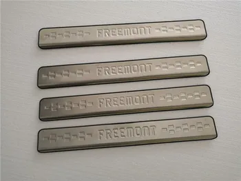 

Car styling Stainless steel Door Sill Scuff Plate panel kick step protector threshold For FIAT Freemont 2012-2014