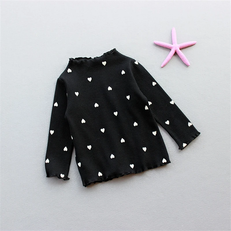 Girls T-Shirt Long-sleeve Baby Kids Turtleneck Bottoming Shirt For Children children t shirt