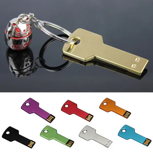 미니 키 모양 USB 플래시 드라이브 64 기가 바이트 32 기가 바이트 16 기가 바이트 8 기가 바이트 USB 스틱 2.0 USB 메모리 로고 사용자 정의 로고