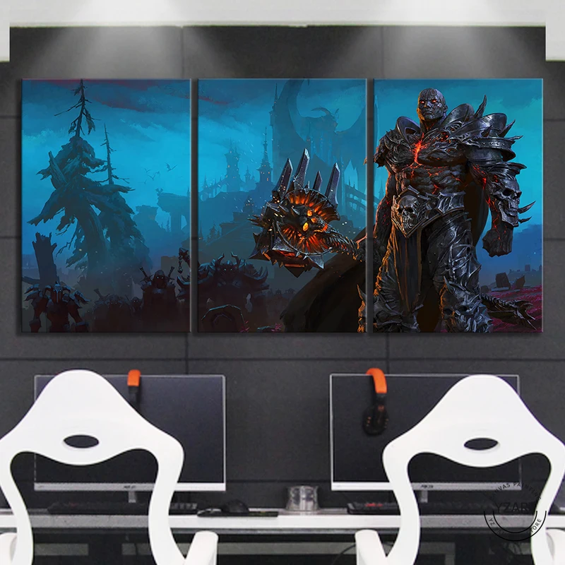 Wow Shadowlads Bolvar Fordragon Lich King игровые плакаты, постеры World of Warcraft игры Искусство холст картины стены Искусство домашний декор