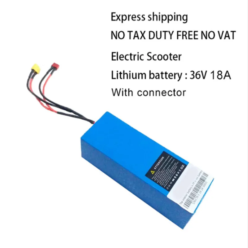 36V18A battery Нет пошлин бесплатно без НДС 48 В батарея 36 В литий-ионные батареи для электрического скутера с зарядным устройством и разъемом Электрический скутер - Цвет: 36V18A battery