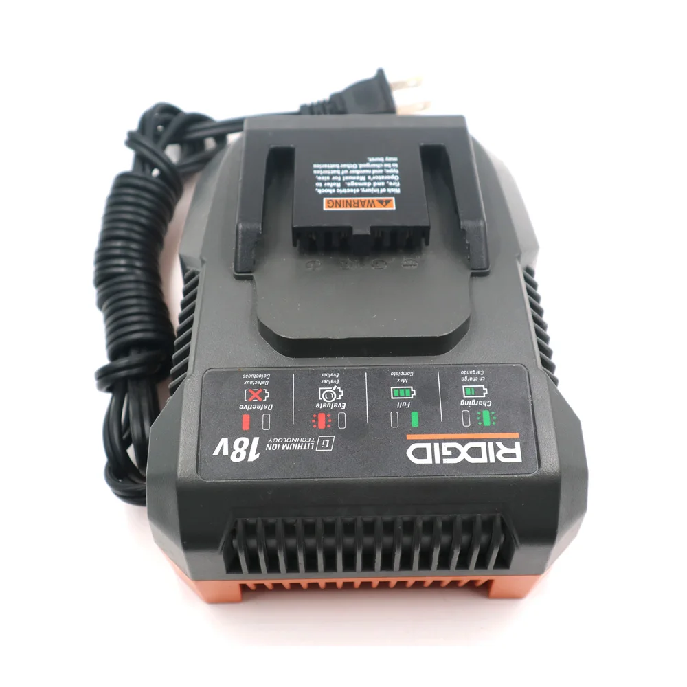C& P для фирменного использования подлинный ridgid AEG CH03 18 в двойной химический умный аккумулятор зарядное устройство BL1218 L1830R R840083 литий-ионный аккумулятор зарядное устройство