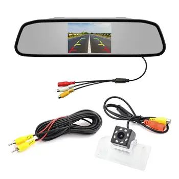 

Car 4.3 inch TFT in-Mirror Monitor and LED Adjustable Angle Rear View Camera for Nissan Altima L32A Sedan D32 Coupe Maxima Teama