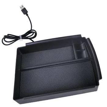 

Charging cable Storage Box For storing mobile phones Interior Decor Armrest