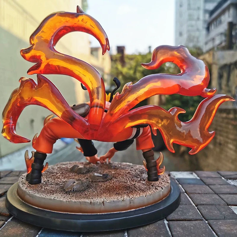 Аниме Фигурка Узумаки Наруто фигурка Shippuden LS GK Ninetales Наруто кьюби Курама Коллекционная модель ПВХ фигурка игрушки 20 см