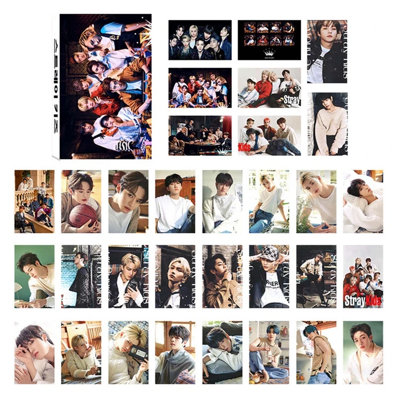 32pcs Set Kpop Straykids Lomo Card Stray Kids Got7 Txt Twice Aesp Photocard Hd Photo Print Album Photocard For Fans Gift Stationery Set Aliexpress