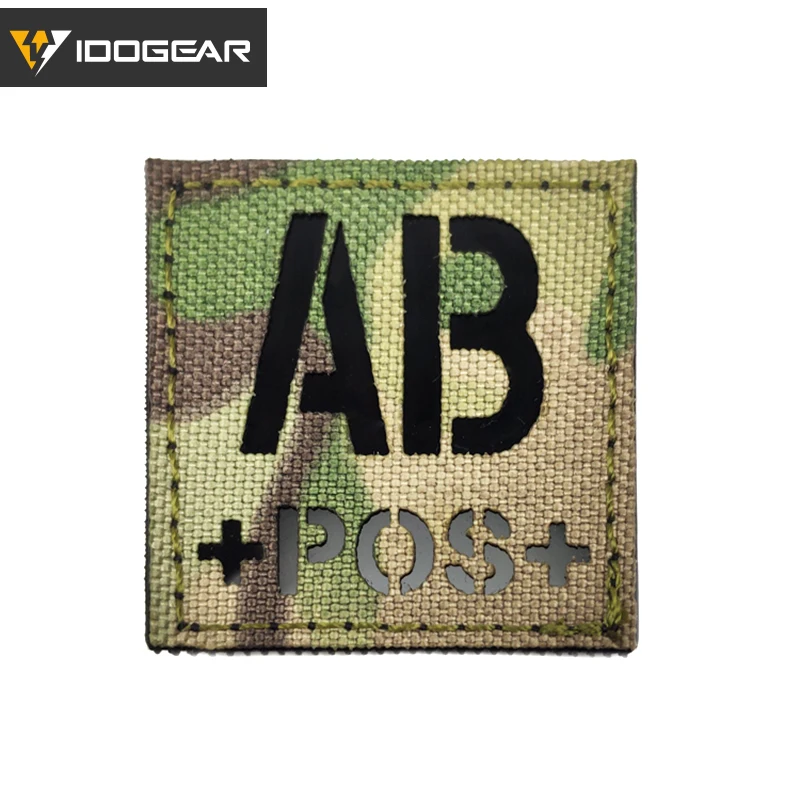 

IDOGEAR Blood Morale Patch Square Badges Tactical Military Camo Black Airsoft Tactical Gear Accessories 3927