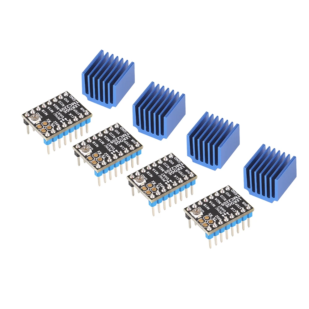Lerdge-stepper Motor Tmc 2209 para Impressora 3d Stepstick Ultra Silencioso 256 Uart Tmc2208 A4988 Lv8729 Tmc2130 2.0a - Imagem 2