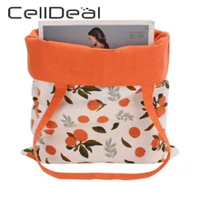 Canvas Double-sided Dual-use Hand Bag Cotton and Linen Pocket Handbag Shopping Bag Storage Bag Grocery Bag Cotton Tote Bag