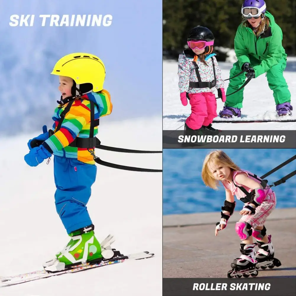 Multifunctional Skiing Safety Belt Reliable Safe Guidance High Quality Children Ski Shoulder Strap with Traction Rope 4