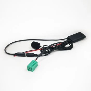 

Biurlink 2 Style Car Factory Stereo Bluetooth Music Microphone Kit Adapter Audio Input Mini ISO 6Pin for Renault Updatelist