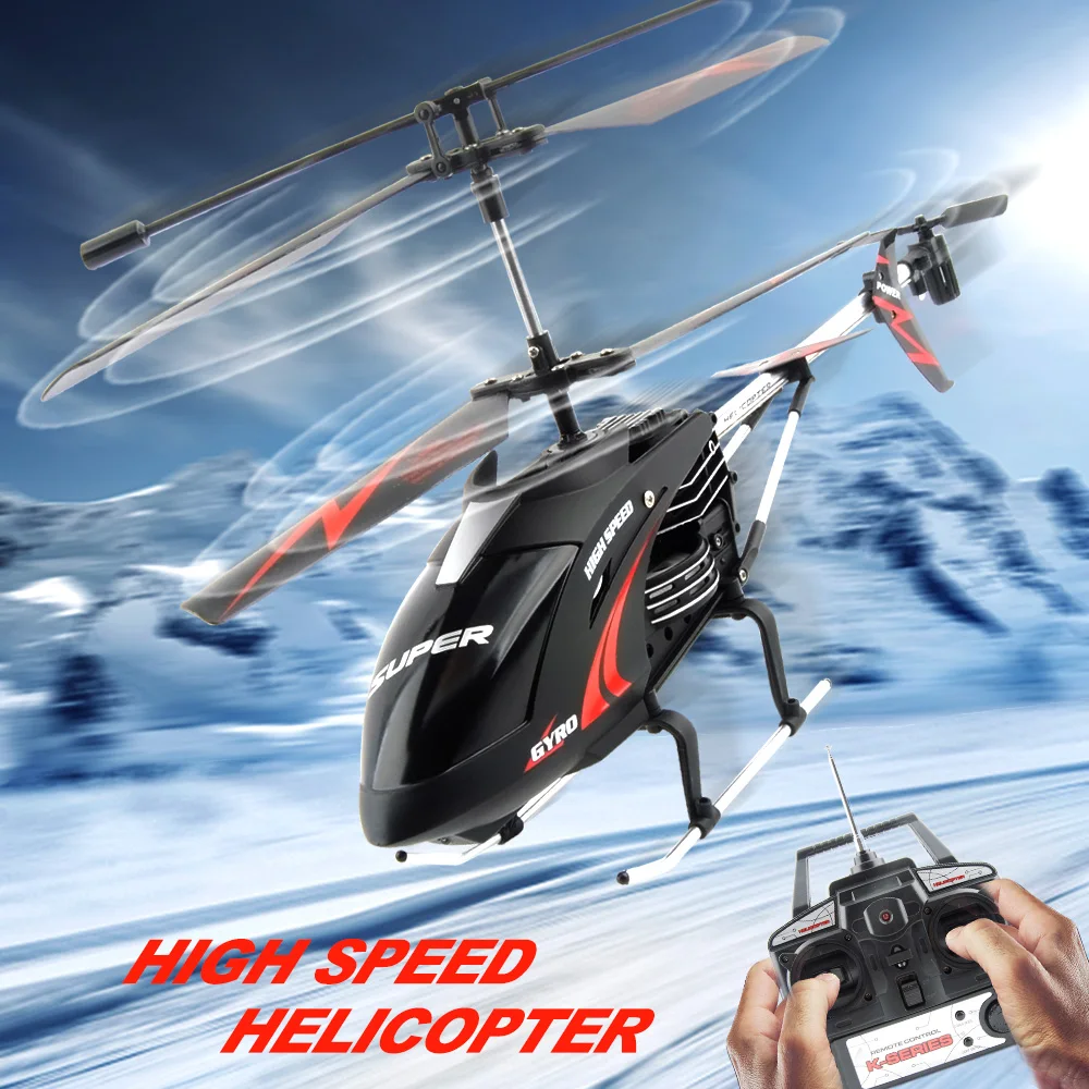 

Large 2.4g 3.5ch Helicopter 3.5 Channel Remote Control Aircraft Double Layer Blade Birthday Christmas Gift for Kids
