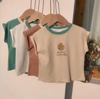 

2020 New Wholesale Baby Girls Boys Printed T-Shirt Summer Fashion Kids Top Tees 3-8T