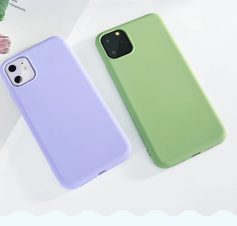 US $312.00 Imitated Liquid Silicone TPU Case Slim 360 Full Cover FOR IPHONE 11 11 Pro 11 Pro Max XR XS XS MAX 6 7 8 Plus 280pcs