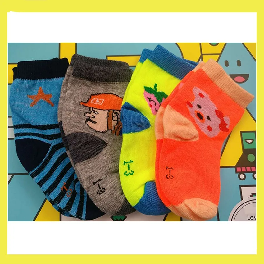 

Kids Socks Cotton Material for Spring Summer and Autumn for 1-3 Years and 3-7 Years