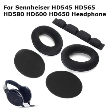 

Soft Earpads Foam Pads Cushion with Headband Set For Sennheiser Headphone Replacement Inside Tone Tuning Foam Ear Cup HD545
