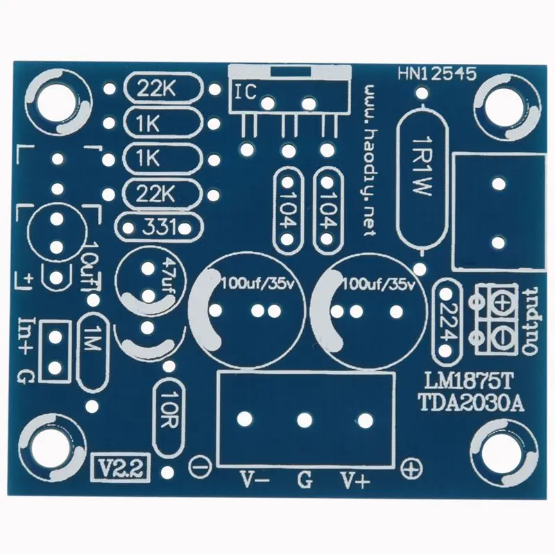 20 Вт LM1875T моно канал стерео аудио HIFI усилитель плата модуль DIY Kit|Усилители