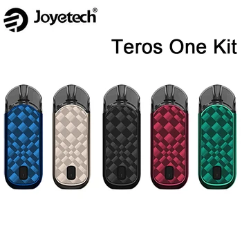 

Original Joyetech Teros One Pod Kit Vape 650mah Battery and 2ML Cartridge 0.5ohm mesh coil for MTL vaping with glass panel e-cig