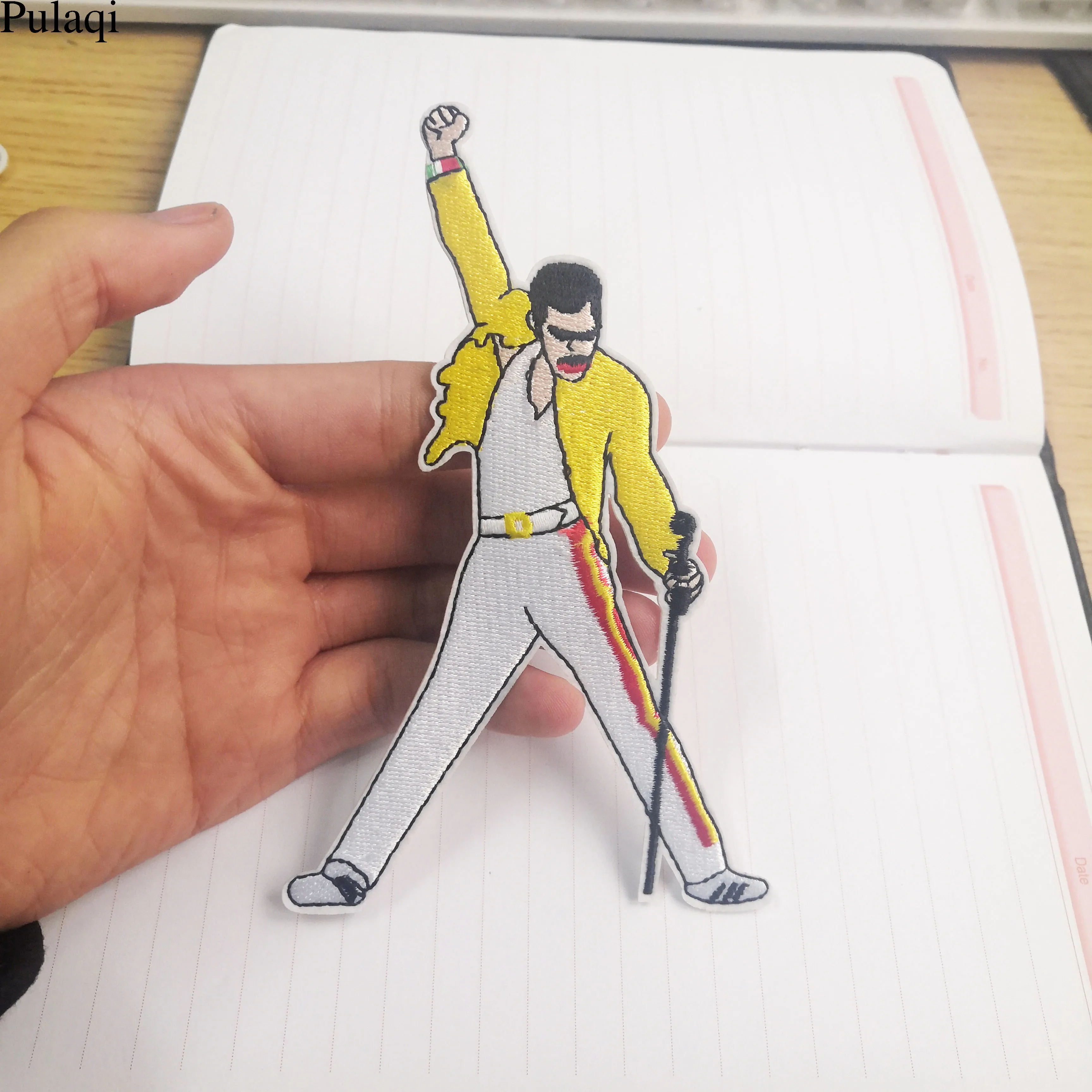 Вышитые термоклейкие нашивки Pulaqi Freddie Mercury одежда Аппликации косплей Джерси