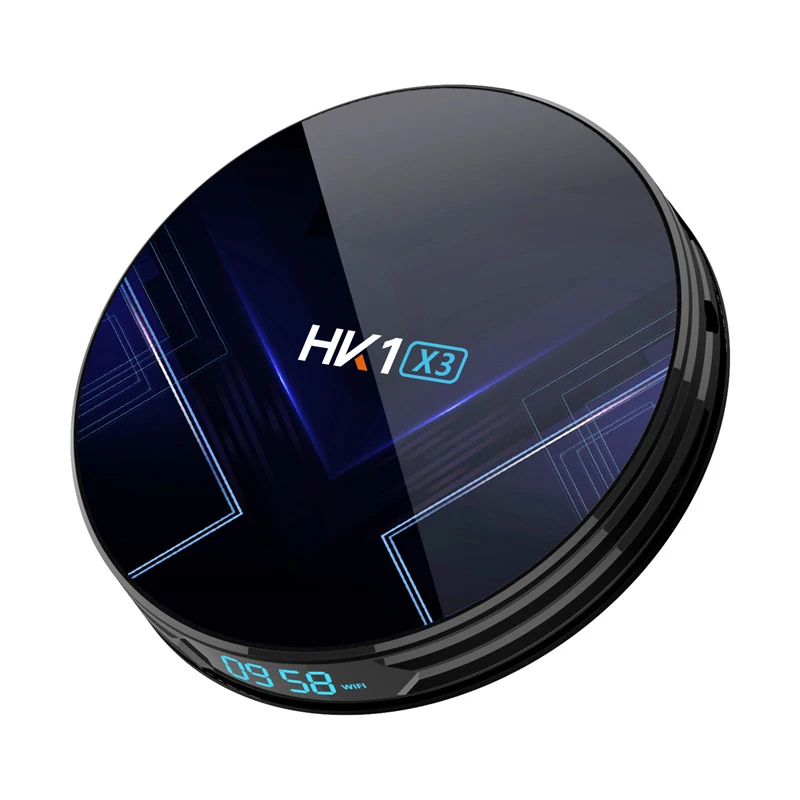 HK1X3 Amlogic S905W Smart TV Box Android 9.0 4G 128G Media player 4K Google Voice Assistant WiFi Support IPTV Media Player
