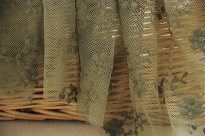 Olive green 5 цветов на выбор, изысканная вышивка, кружево, чистая пряжа, хлопок, материал DIYclothing ExcipientsRS1016 - Цвет: Olive green