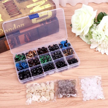 

264pcs Teddy Bear Stuffed Animal Doll Toys Plastic Eyes 6-14mm Multi Sizes Handmade Craft For DIY Craft Supplies