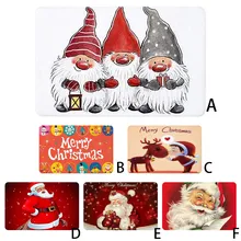 Рождественский коврик для двери, напольный ковер, напольные коврики, рождественские украшения для комнаты, Санта Клаус, для дома,, подарок на Рождество, Natale