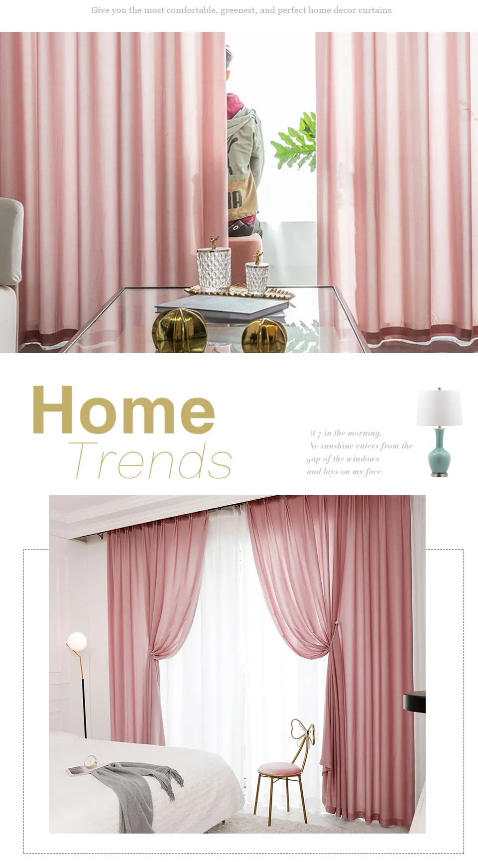 rideaux transparents roses en tulle de couleur pour chambre traitements de draperies de fête