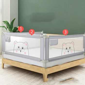 

Bed Fence Baby Drop-Resistant Protective Grating Baby Children's Bed Side Baffle Universal Veetol Cribguard Factory Outlet