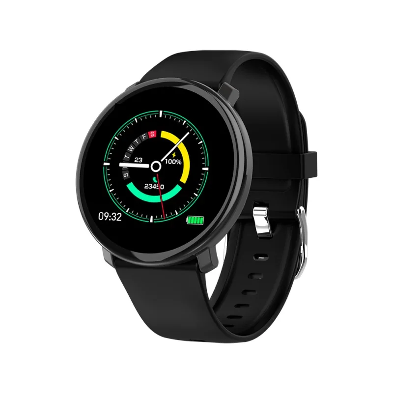 Черный Умный Браслет M31 Bluetooth 4,0, 1,3 дюймов, цветной экран, монитор сердечного ритма, кровяное давление, фитнес-трекер, водонепроницаемый смарт 5VV - Цвет: Черный