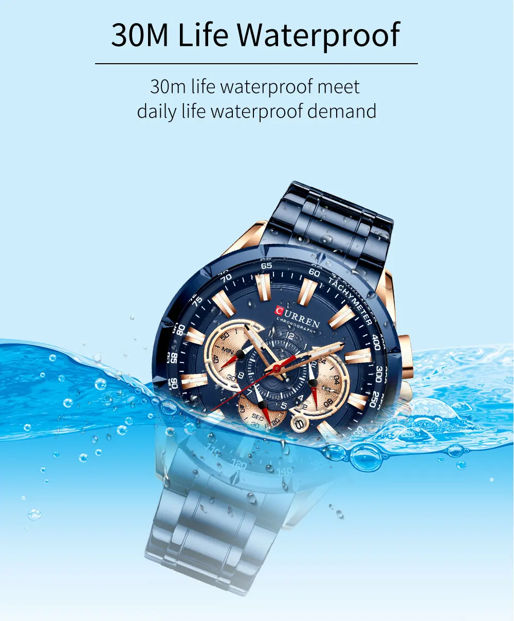 CURREN 8363 Fashion Men Watches 10