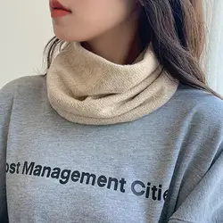 New Face Masks Bib Women's Cervical Spine Neck Cover Section Pullover Knitted Autumn Small Scarf Scarf Wild Warm Thin Bib W Y1y2