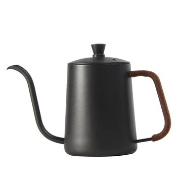 

Stainless Steel Hand Punch Pot Coffee Pots With Lid Drip Gooseneck Spout Long Mouth Coffee Kettle Long Fine Mouth Tea Pot
